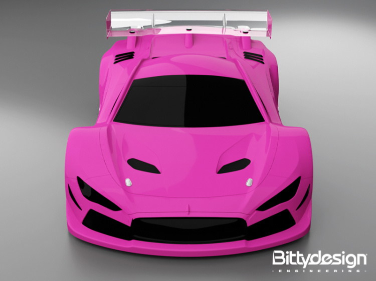 Bittydesign Hyper GT-8 Kaross 325mm Hjulbas (Omålad) - 2