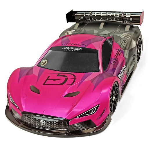 Bittydesign Hyper GT-8 Kaross 325mm Hjulbas (Omålad)