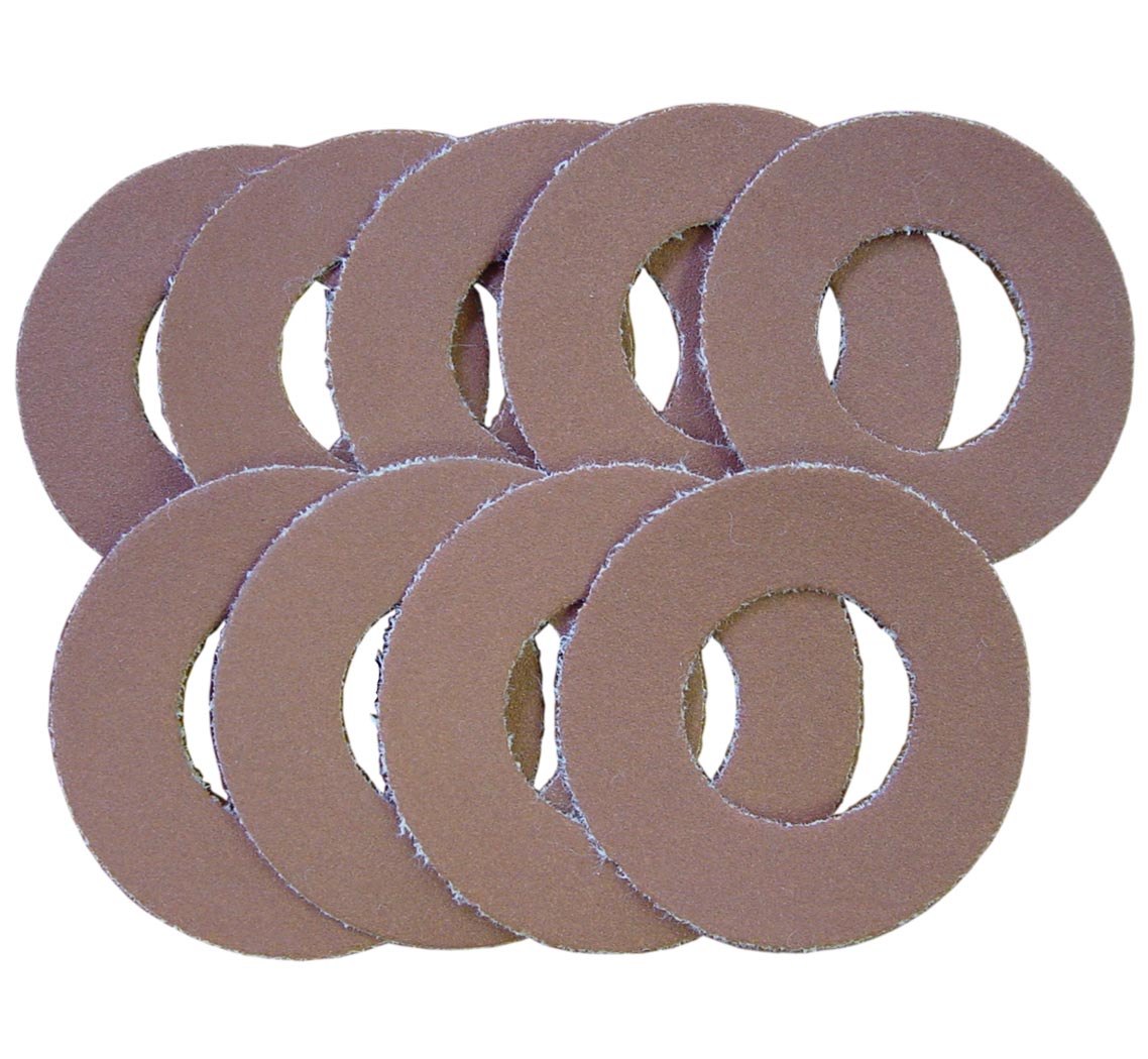 Sandpaper Rings, Fine Grit 240, Dia. 40mm, Pack of 9