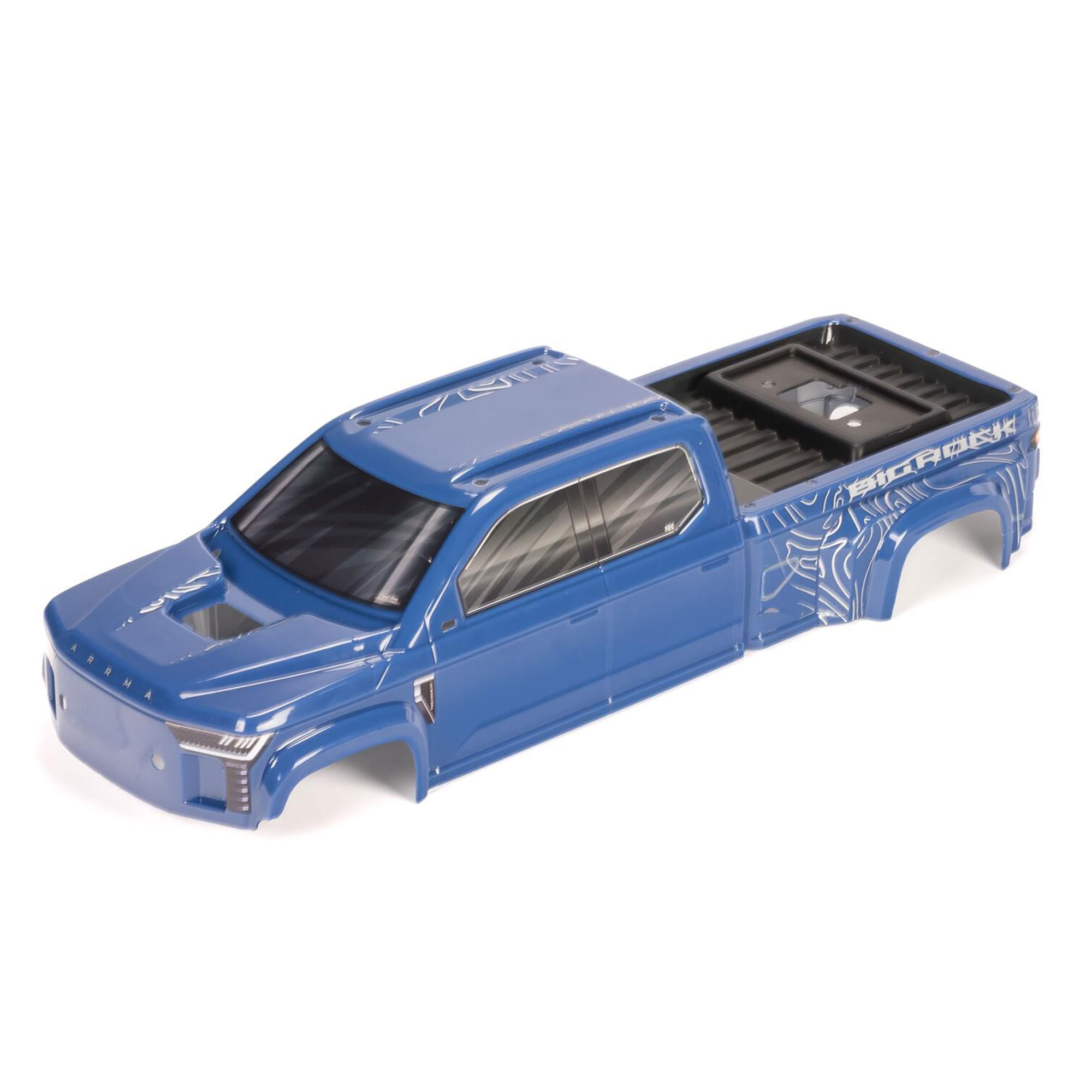 Arrma ARA-1386 BIG ROCK CREW 4X4 Cab Clipless Painted Decaled Trimmed Body Blue