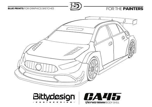 Bittydesign CA45 Kaross FWD 190mm - 19