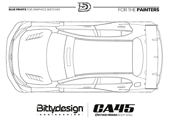 Bittydesign CA45 Kaross FWD 190mm - 20