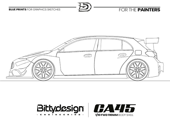 Bittydesign CA45 Kaross FWD 190mm - 17