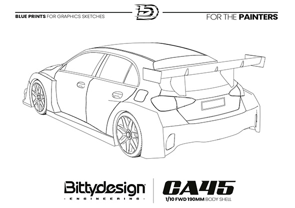 Bittydesign CA45 Kaross FWD 190mm - 18