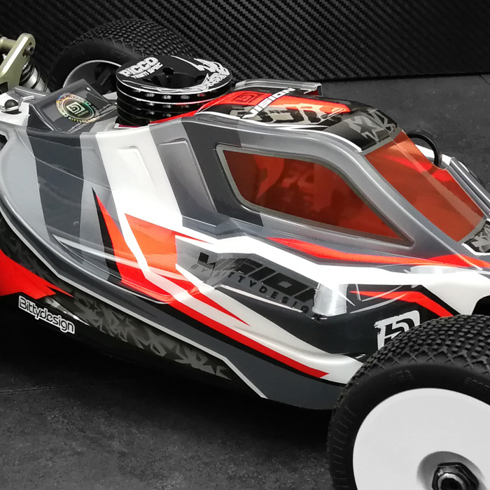Bittydesign VIS-KYOMP10 Body VISION 1/8 Buggy Kyosho MP10 (Unpainted) Cut - 9