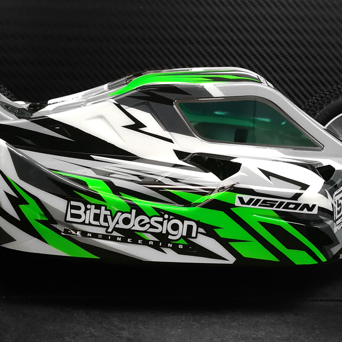 Bittydesign VIS-KYOMP10E Body VISION 1/8 Buggy Kyosho MP10e (Unpainted) Cut - 8