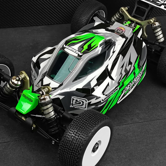 Bittydesign VIS-KYOMP10E Body VISION 1/8 Buggy Kyosho MP10e (Unpainted) Cut - 7