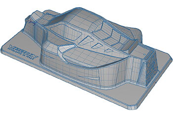 Bittydesign VIS-KYOMP10E Body VISION 1/8 Buggy Kyosho MP10e (Unpainted) Cut