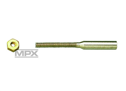 Multiplex Threaded coupler, M2.5, 2,1mm 10 st - 2