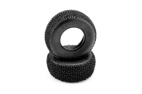 HPI HP61754 Megagrid Sc Tire (Pink/Short Course Track/2Pcs)
