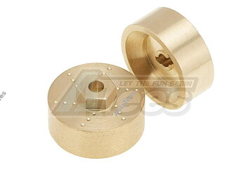 Hobby Details DTSCX24-26 Axial SCX24 6mm Brass Wheel Counterweight, Widen Axles 4pcs