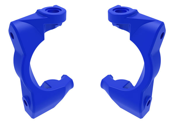 Traxxas 10732-BLUE Styrspindelhållare (Caster Block) Blå (Par) Mini Maxx/XRT