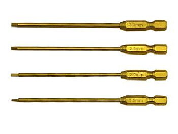 Hobby Details Titanium Insexbits 1.5/2.0/2.5/3.0mm 4st