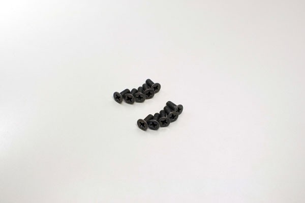 Kyosho 1-S33008 Flat head Metallic Screws M3x8mm (10) Kyosho