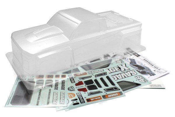 HPI HP160365 GT-6 Sportcab Clear Truck Body (Savage)