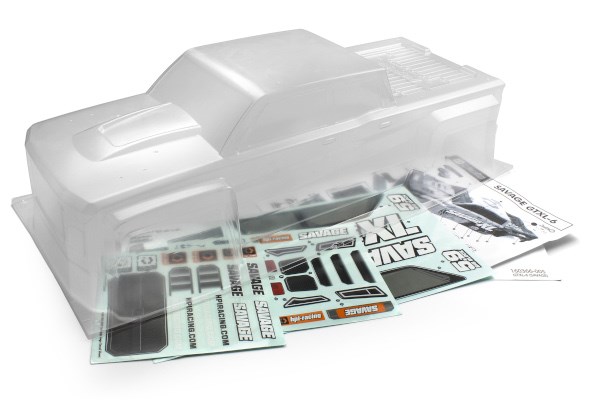 HPI HP160366 GTXL-6 Kingcab Clear Truck Body (Savage XL)