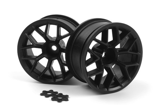 HPI HP160368 RTR WHEEL 26MM BLACK (9MM OFFSET/2PCS)