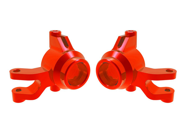 Traxxas 10734-RED Steering Blocks Alu Red (Pair) Mini Maxx