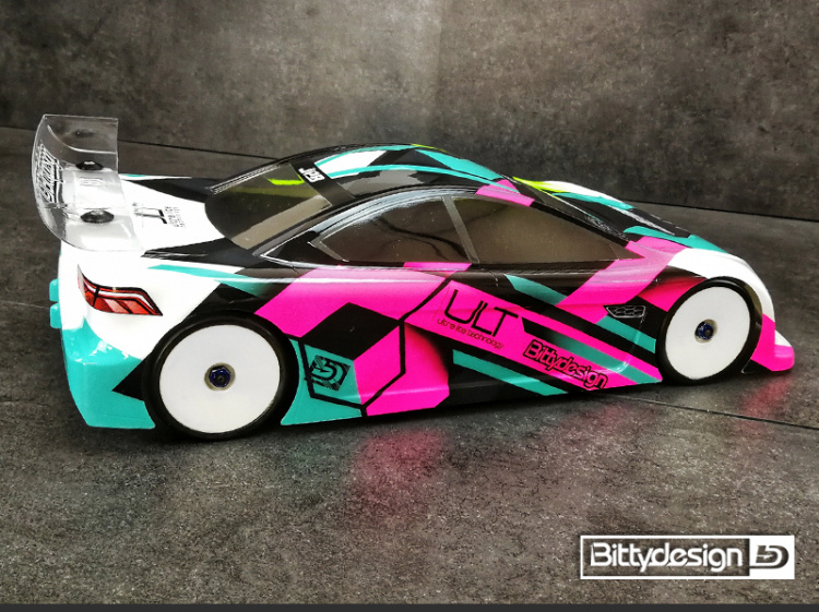 Bittydesign JP8 Kaross 1/10 TC 190mm Ultra Lättvikt - 2