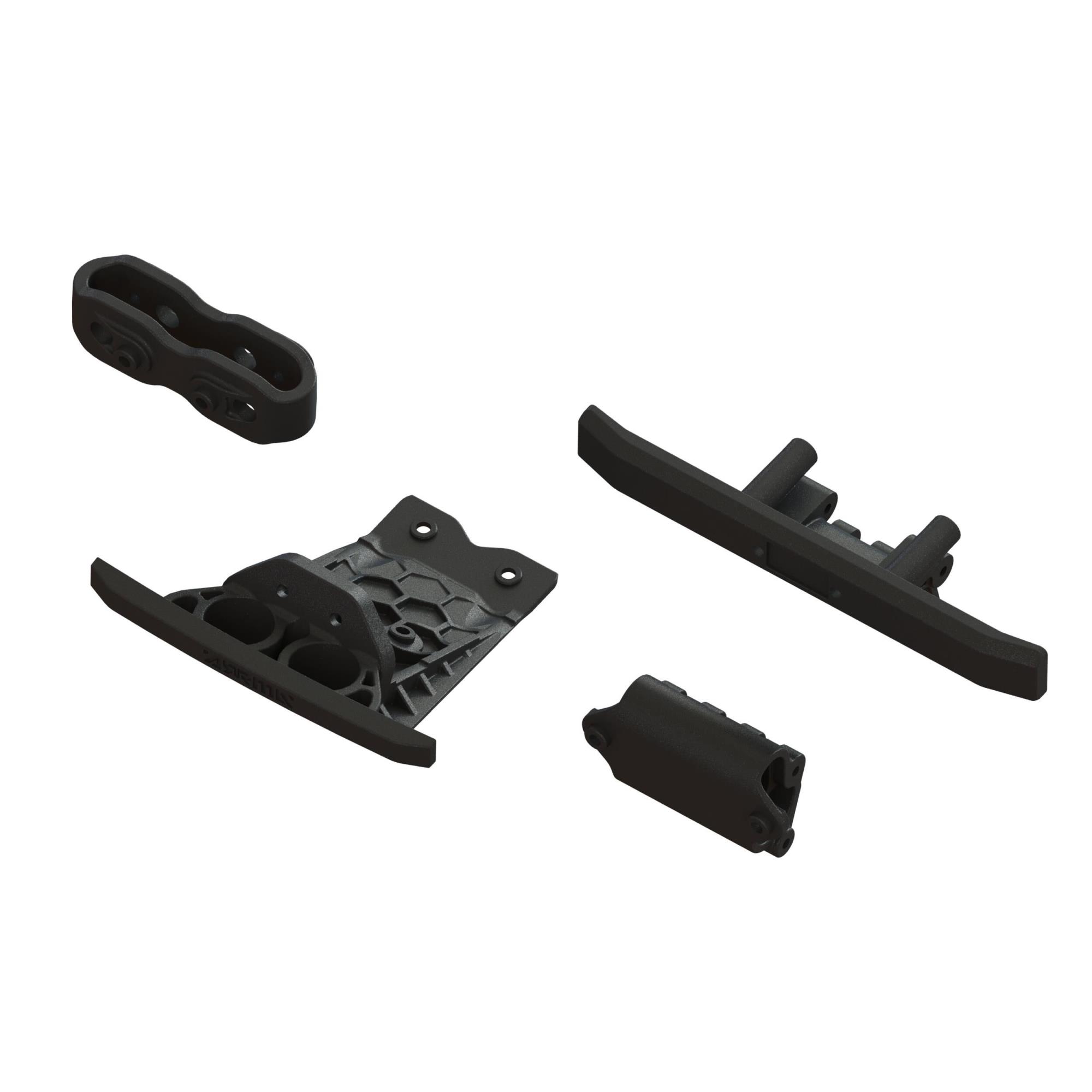 Arrma ARA-1547 Lower Skid And Bumper Set: Black