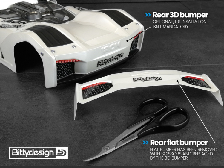 Bittydesign IRON Lastbilskaross TC 190mm - 13
