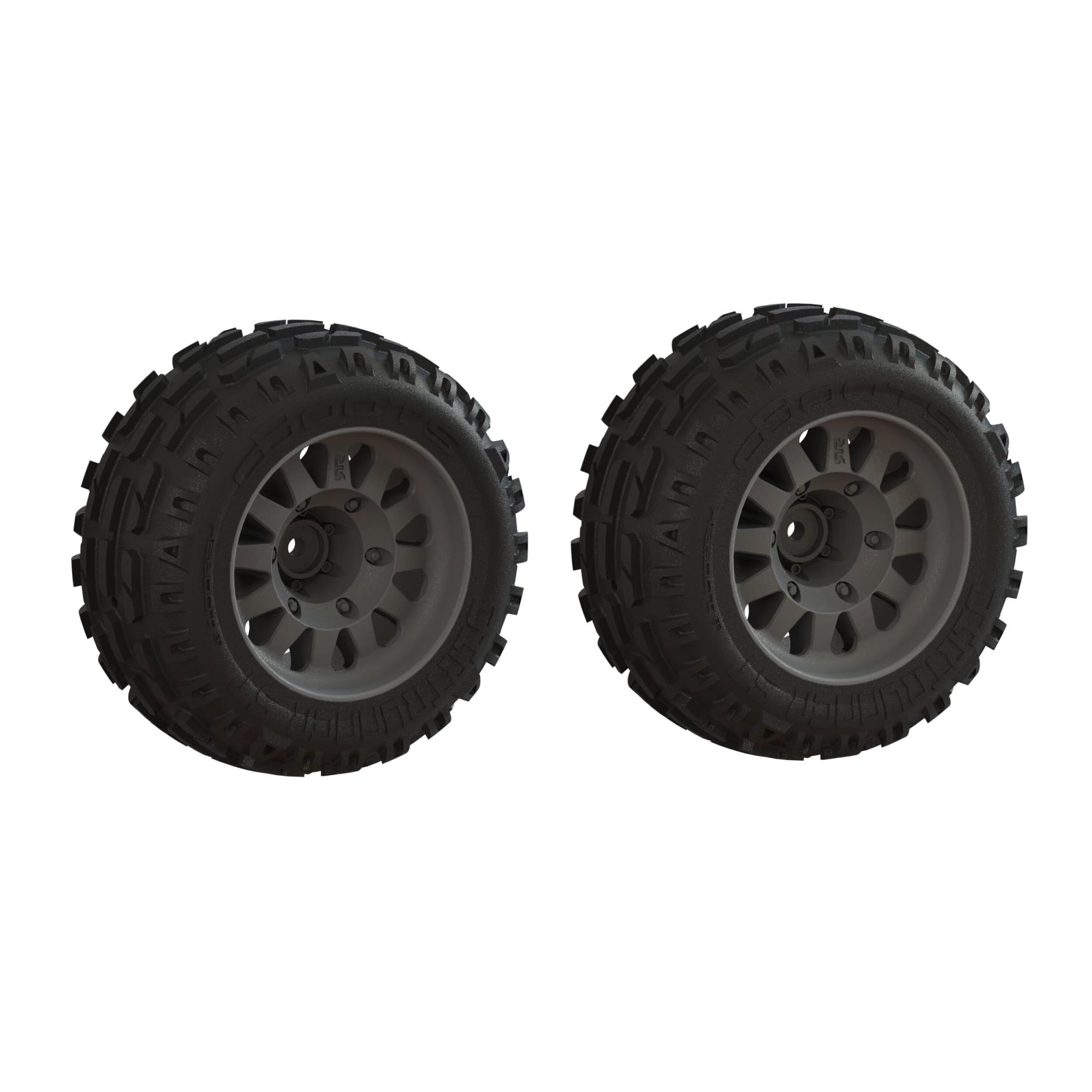 Arrma ARA-1552 dBoots 'Dirtrunner ST' Tire Set Glued (2)