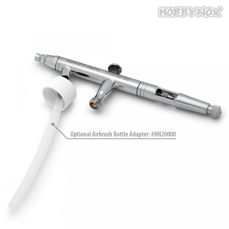 Hobbynox  FLOW-BF Airbrush Bottom Feed 0.5mm 1.8m Slang - 4