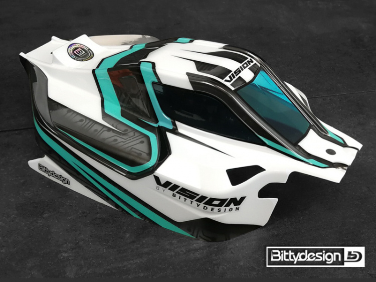 Bittydesign Body VISION 1/8 Buggy Mugen MBX8 Eco (Clear) Pre-Cut - 6