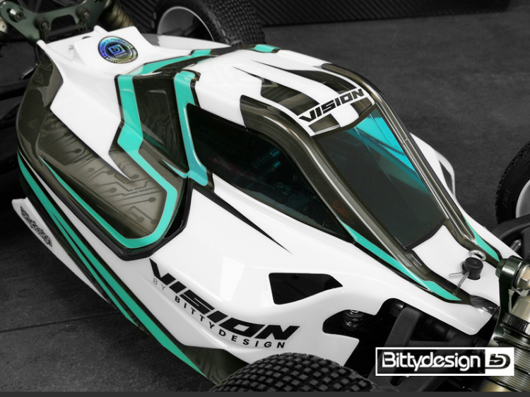 Bittydesign Body VISION 1/8 Buggy Mugen MBX8 Eco (Clear) Pre-Cut - 9