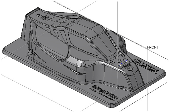 Bittydesign Body VISION 1/8 Buggy Mugen MBX8 Eco (Clear) Pre-Cut - 4