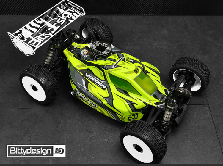 Bittydesign Kaross VISION 1/8 Buggy XB8´20 (Omålad) Klippt - 5