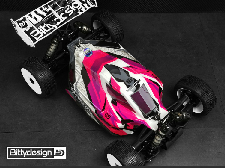 Bittydesign Kaross VISION 1/8 Buggy XB8E´20 (Omålad) Klippt - 3