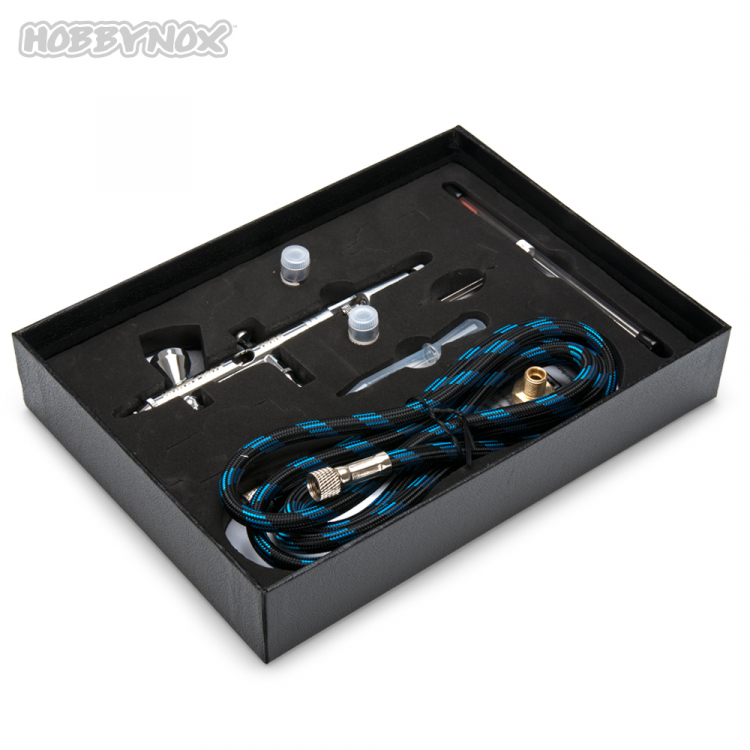Hobbynox TARA Airbrush Top Feed 0.2/0.3/0.5mm 2cc 1.8m Slang - 3