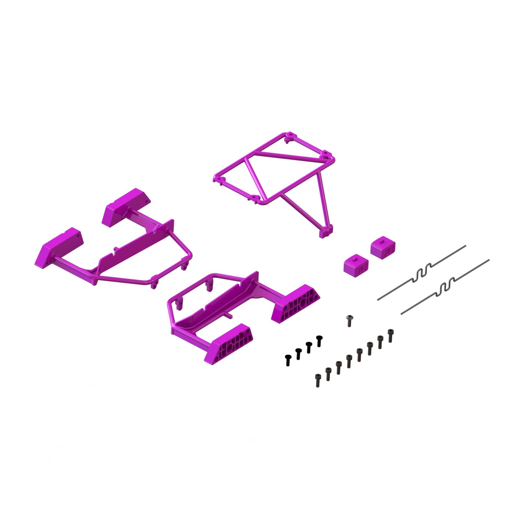 Arrma ARA-1568 Desert Truck Body Roll Cage Set Purple: GROM