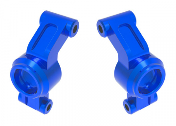 Traxxas 10751-BLUE Stub Axle Carriers Alu Blue (Pair) Mini Maxx