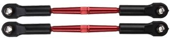 Traxxas 2336X Turnbuckles Styrstag Komplett 96mm Aluminium Röd (2)