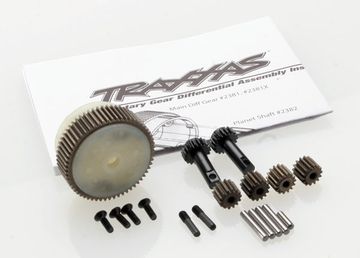 Traxxas 2388X Diff med Drev (Yttre Ståldrev) Komplett