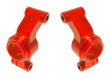 Traxxas 10751-RED Hjulaxelhållare Alu Röd (Par) Mini Maxx