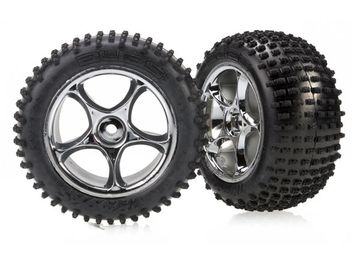 Traxxas 2470R Däck & Fälg Alias Soft/Tracer Krom 2.2" Bak (2)