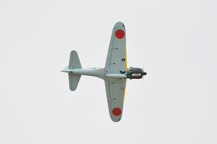 Black Horse A6M Zero 1720mm .75-95/15cc GP/Bensin/EP ARF - 5