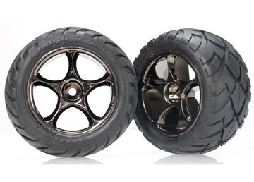 Traxxas 2478A Däck & Fälg Anaconda/Tracer Svartkrom 2.2" Bak (2)