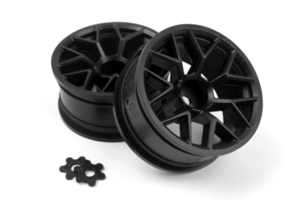HPI HP160400 RTR WHEEL 26MM BLACK (6MM OFFSET/2PCS)