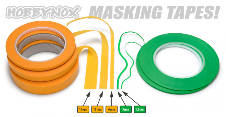 Hobbynox Maskeringstejp Guld UTG 19mmx50m - 7