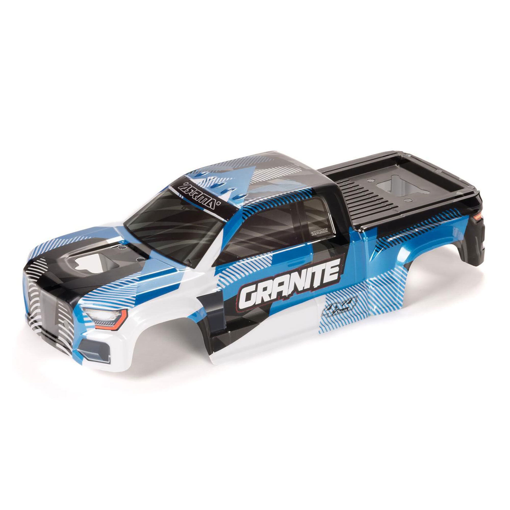 Arrma ARA-1621 GRANITE Clipless Painted Decaled Trimmed Body Blue