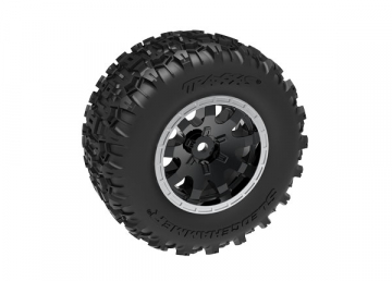 Traxxas 10770-STBLK Däck & Fälg Sledgehammer/ Mini Maxx Svart Bak (2)