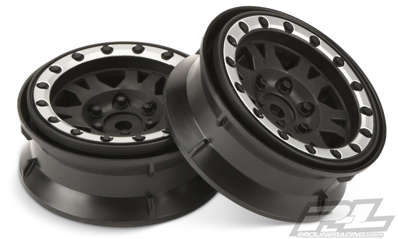 Pro-Line Impulse 1.9 Black/Silver Beadlock Plast 1par - 2