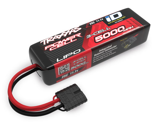 Traxxas 2832X Li-Po batteri 3S 11,1V 5000mA 25C iD-Kontakt (Kort)