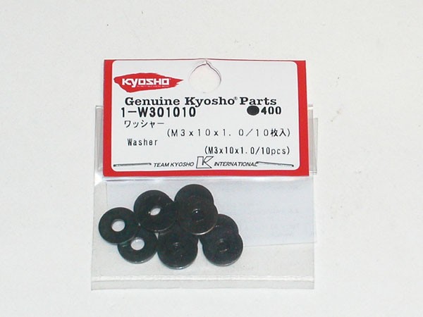 Kyosho 1-W301010 Washers M3x10x1.0mm (10) Kyosho