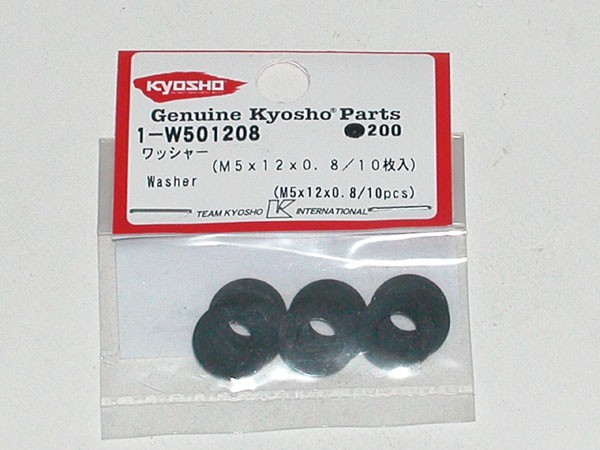 Kyosho 1-W501208 Washers M5x12x0.8mm (10) Kyosho