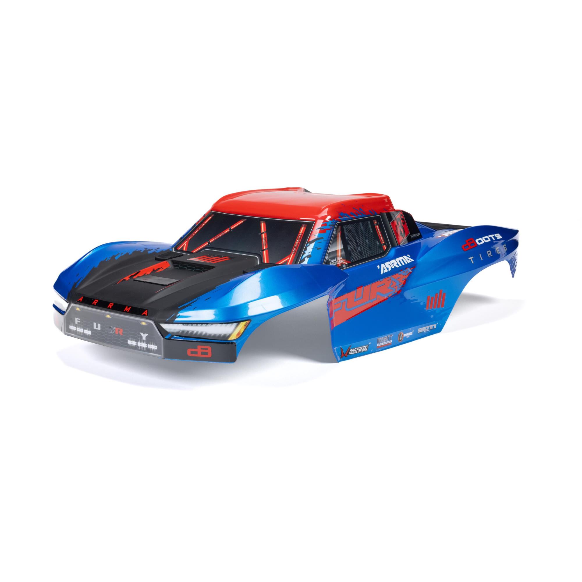 Arrma ARA-2119 1/10 FURY Painted Decaled Trimmed Body Set Blue